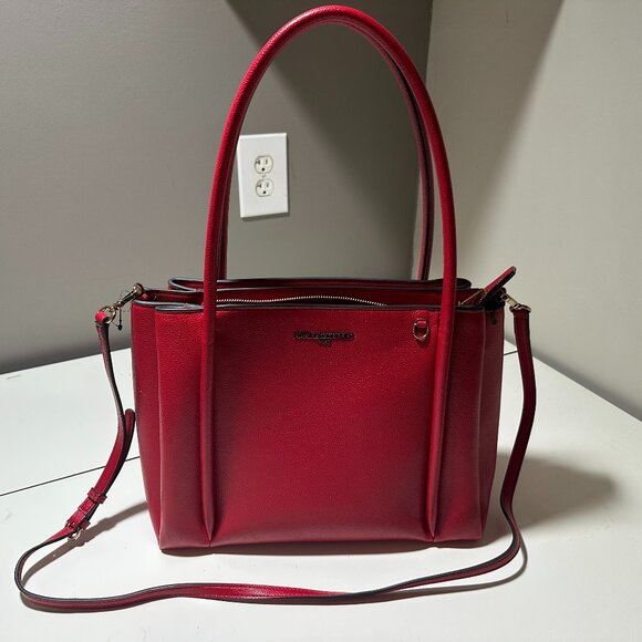 Karl Lagerfeld Paris Nouvelle tote in red leather - Picture 3 of 9